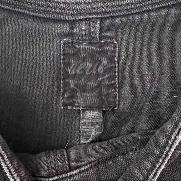 Set of 2 Bundle - Aerie Washed Black & Blue Double Strap Jean Short Overalls XS - Picture 5 of 8